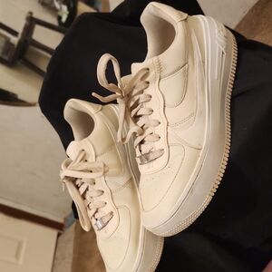 Very Nice Air Force 1 Women's Cream Sneakers Size8.5